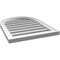 Ekena Millwork Round Top Surface Mount PVC Gable Vent: Functional, w/ 2"W x 1-1/2"P Brickmould Frame, 20"W x 26"H GVPRT20X2602SF - alternate 5